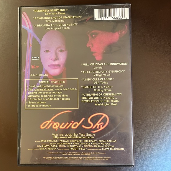 Liquid Sky Movie. DVD. - Picture 2 of 4